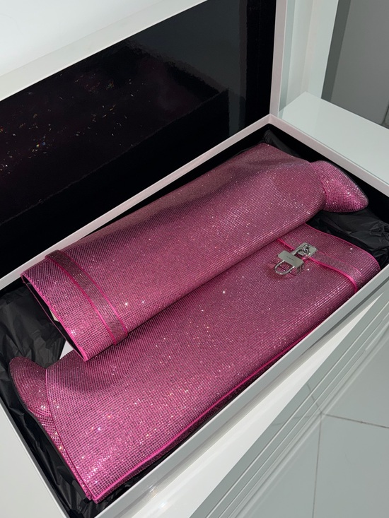 Givenchy Shoes - Brand New Givenchy Glittery Pink Shark Lock Boots